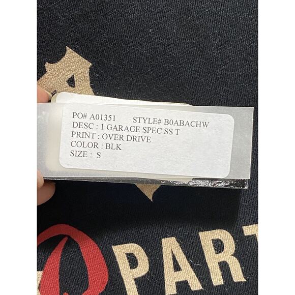 Christian Audigier LA Garage Parts Black Cotton T Shirt Size Sm Overdrive New - Picture 7 of 13